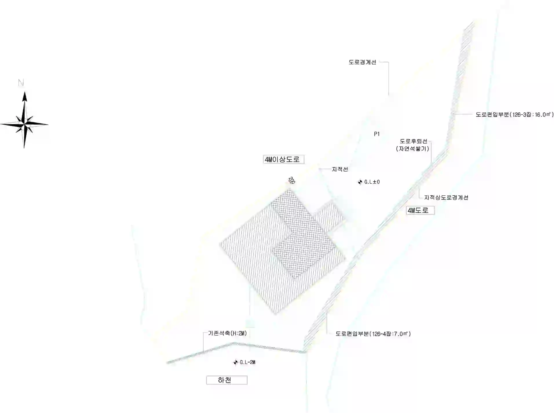 이곡리 126-4 배치도 이미지